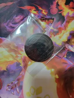 Eevee Jumbo Silver Mirror Holo Official Pokemon TCG Collectors Flip Coin New - Image 3