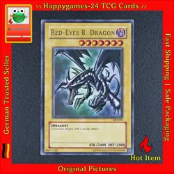 Red-Eyes Black Dragon - Ultra Rare - YuGiOh! Card TCG SDJ-001 /Y65 - Image 1