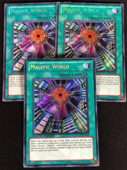 Yugioh Malefic World YMP1-EN008 Secret X3 (MP) - Image 2