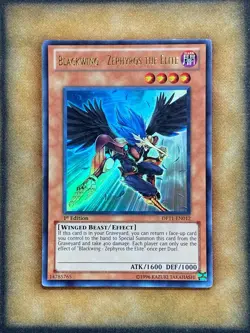 Yugioh Blackwing - Zephyros the Elite DP11-EN012 Ultra Rare 1st Ed LP - Image 1