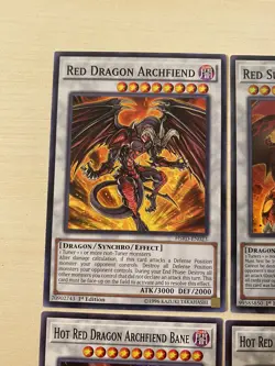 Red Dragon Archfiend Variants, Red Nova Dragon, 8 Yugioh Cards - Image 11