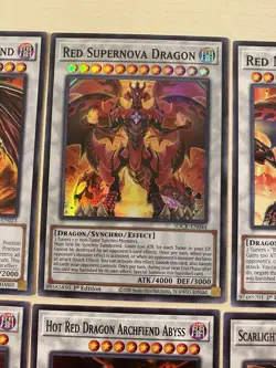 Red Dragon Archfiend Variants, Red Nova Dragon, 8 Yugioh Cards - Image 12