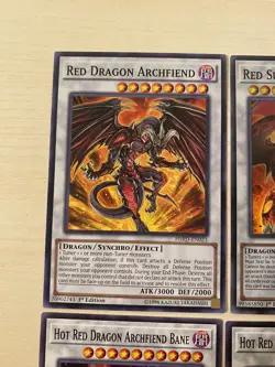 Red Dragon Archfiend Variants, Red Nova Dragon, 8 Yugioh Cards - Image 2