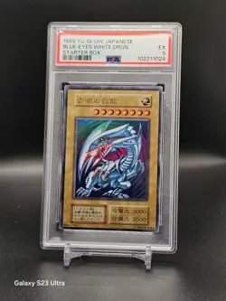 PSA 5 Yu-Gi-Oh! 1999 Blue-Eyes White Dragon Starter Box EX - Image 3