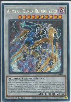 Yugioh! LP Arms of Genex Return Zero - BLTR-EN009 - Secret Rare - 1st Edition Li - Image 1