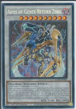 Yugioh! LP Arms of Genex Return Zero - BLTR-EN009 - Secret Rare - 1st Edition Li - Image 2
