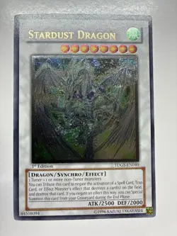USA Seller Yugioh Stardust Dragon TDGS-EN040 Ultimate Rare 1st Edition - Image 1