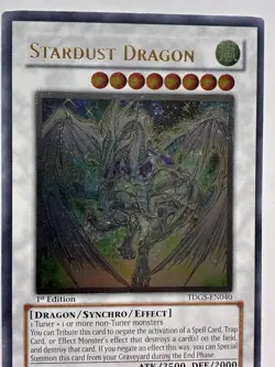 USA Seller Yugioh Stardust Dragon TDGS-EN040 Ultimate Rare 1st Edition - Image 2