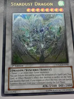 USA Seller Yugioh Stardust Dragon TDGS-EN040 Ultimate Rare 1st Edition - Image 4