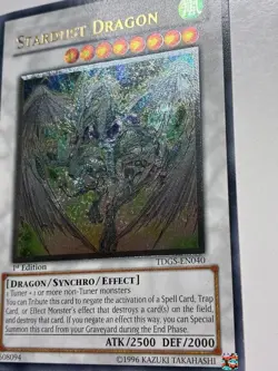 USA Seller Yugioh Stardust Dragon TDGS-EN040 Ultimate Rare 1st Edition - Image 6
