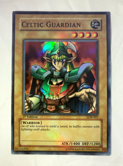 YuGiOh Celtic Guardian LOB-007 1st Edition Super Rare KONAMI Excellent #233 - Image 12