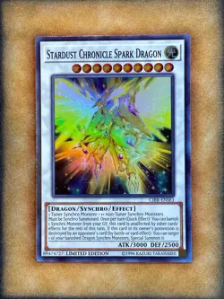 Yugioh Stardust Chronicle Spark Dragon CIBR-ENSE1 Super Rare Limited Edition NM - Image 1