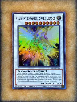 Yugioh Stardust Chronicle Spark Dragon CIBR-ENSE1 Super Rare Limited Edition NM - Image 2