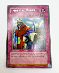 Vintage Yu-Gi-Oh! Imperial Order (PSV-104) Unlimited Secret Rare Mod Play - Image 3