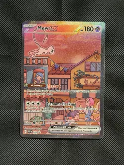 Pokemon TCG Mew ex SVP 053 Scarlet Violet 151 UPC Promo Full Art Card LP+ NM- 3 - Image 1