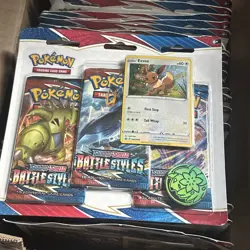 PokÃ©mon TCG: Sword & Shield Battle Styles Blister 3 Booster Packs w/Promo Card - Image 1
