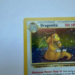 Dragonite 4/62 Rare Holo Unlimited Edition Pokemon Card TCG Fossil Near mint - Image 4
