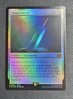 Buster Sword Final Fantasy Foil MTG NM Magic Card - Image 1