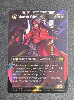 Vincent Valentine (Borderless) (Surge Foil) Final Fantasy Foil MTG NM Magic - Image 1