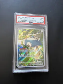 Pokemon Center Snorlax SVP051 PSA 9 MINT Full Art Pokemon 151 Cards ETB Promo - Image 1