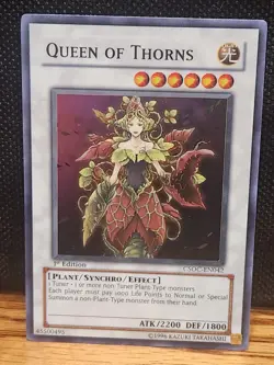 Yugioh - Queen of Thorns CSOC-EN042 Super Rare 1st Edition - Image 1