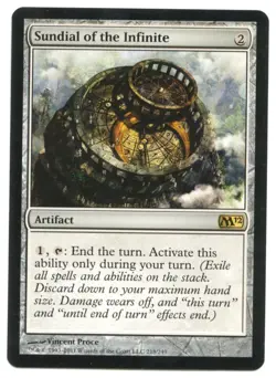 MTG: Sundial of the Infinite - Magic 2012 Rare LP Nonfoil Artifact Card-1e57 - Image 1