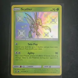 Scyther SV1/SV94 SM Hidden Fates Shiny Baby Holo Rare Pokemon Card LP - Image 1