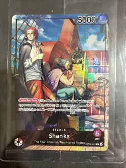MINT SEALED One Piece SHANKS OP09-001 - Promo Card PSA July 2025 - Image 6