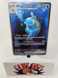 Pokemon Blastoise ex 200/165 Scarlet Violet 151 Special Illustration Rare NM sc - Image 1