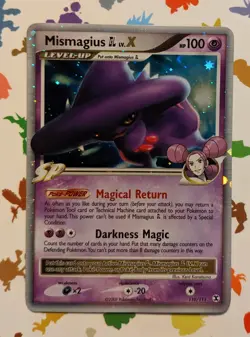 Pokemon TCG Mismagius GL Lv.X 110/111 Rising Rivals English Holo 2009 - Image 1
