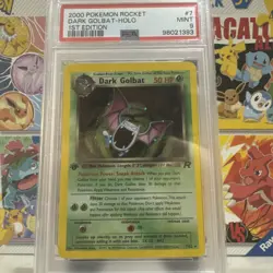 Holo Dark Golbat 1st Edition Team Rocket Set Pokemon Card Mint PSA 9 Slab - Image 1
