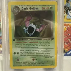 Holo Dark Golbat 1st Edition Team Rocket Set Pokemon Card Mint PSA 9 Slab - Image 2