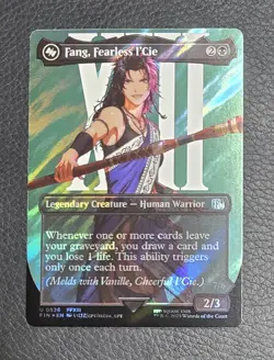 Fang, Fearless l'Cie (Borderless) (Surge Foil) Final Fantasy Foil MTG NM Magic - Image 1