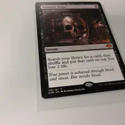 Vampiric Tutor MTG, Dominaria Remastered #108, Mythic Rare Black- Mint - Image 2