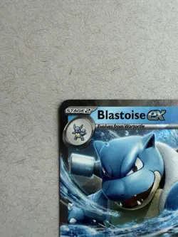 PokÃ©mon TCG Blastoise EX Scarlet & Violet Holo Double Rare Card 009/165 - Image 2