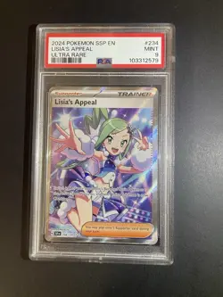 Pokemon Surging Sparks # 234 Lisa’s Appeal Ultra Rare PSA 9 Card MINT! 2024 - Image 3