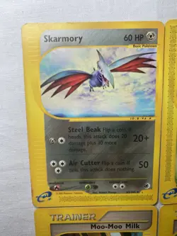 Pokemon Expedition E Reader Lot Of 4 Cards 2002 Skarmory Oddish - Image 12