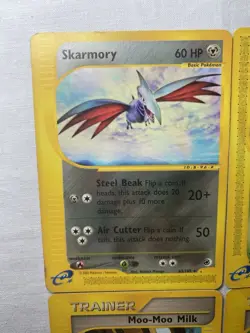 Pokemon Expedition E Reader Lot Of 4 Cards 2002 Skarmory Oddish - Image 2