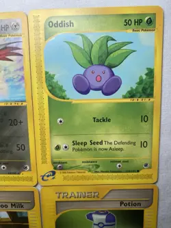 Pokemon Expedition E Reader Lot Of 4 Cards 2002 Skarmory Oddish - Image 3