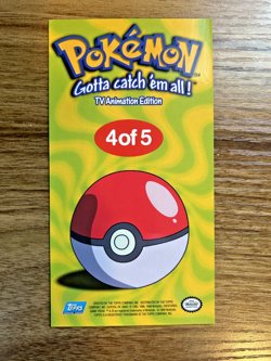 Charmander Holo Pokemon Topps TV Animation Edition Jumbo Card 4 of 5 - Image 4