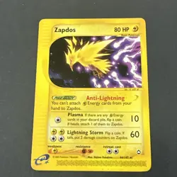 Pokemon TCG Card - Zapdos Aquapolis 44/147 Rare Regular Card - Image 2