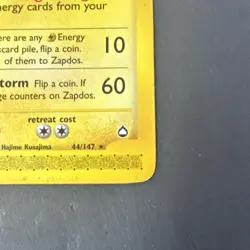 Pokemon TCG Card - Zapdos Aquapolis 44/147 Rare Regular Card - Image 5