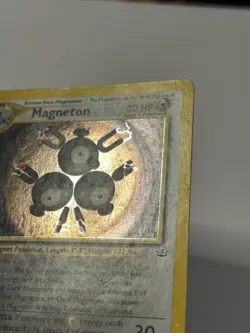 Magneton 10/64 Neo Revelation Holo Rare Pokemon Damaged - Image 10