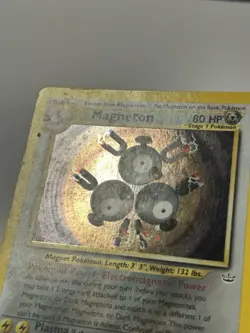Magneton 10/64 Neo Revelation Holo Rare Pokemon Damaged - Image 9