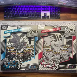 POKEMON TCG 2x Binder Collection Black Bolt and White Flare In Hand ✅NEW SEALED - Image 1
