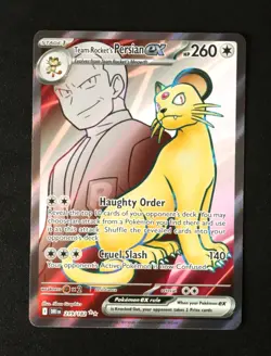 Pokémon Card - Team Rockets Persian EX 219/182 Destined Rivals Ultra Rare - NM ⭐ - Image 1
