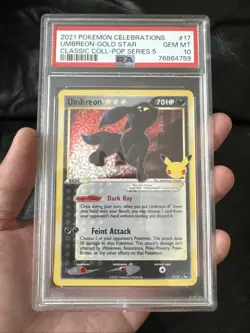 Umbreon Gold Star 17/17 Celebrations Classic Collection PSA 10 GEM MT POKEMON - Image 1