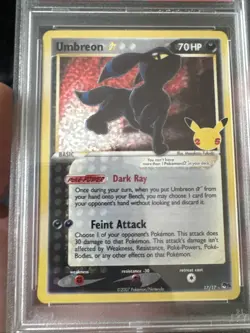 Umbreon Gold Star 17/17 Celebrations Classic Collection PSA 10 GEM MT POKEMON - Image 14