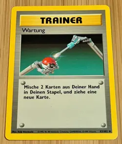 Maintenance # 83/102 Uncommon Base Set 1999 Pokemon DE Near Mint to Mint Vintage - Image 4