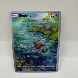 Squirtle Pokemon TCG Pocket Illustration Immersive Textured Art Rare Holo Custom - Image 1
